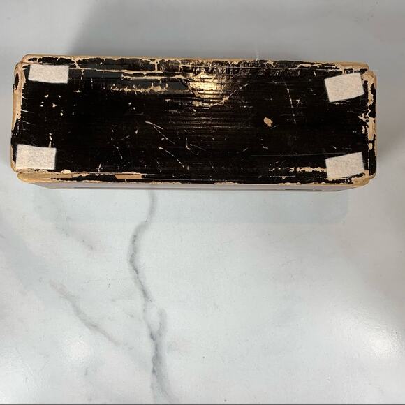 Antique Handpainted Wood Box 10.5 x 4 x 2.5" - Picture 5 of 6